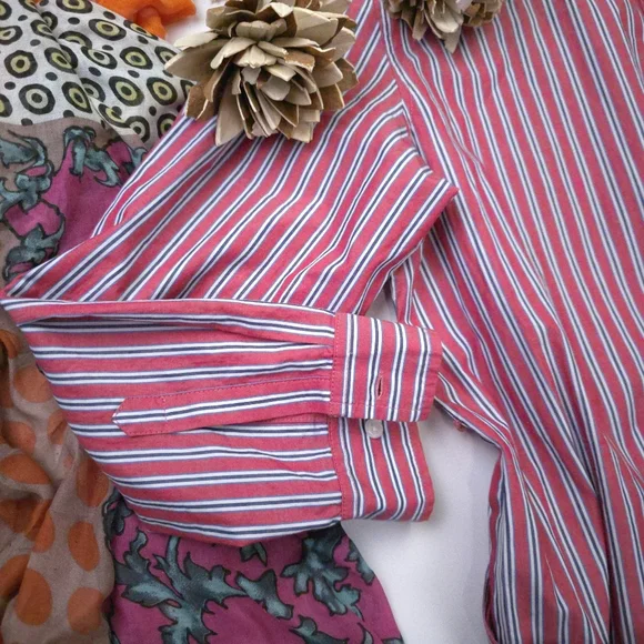 New Southern Tide Striped Red and White Womens Belted Pocketed Maxi Dress Sz S - Picture 14 of 15